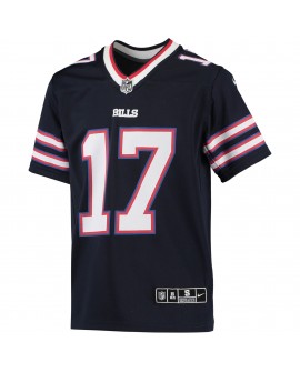 Josh Allen Buffalo Bills Nike Inverted Team-Spieler Trikot für Jugendliche – Marineblau