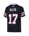 Josh Allen Buffalo Bills Nike Inverted Team-Spieler Trikot für Jugendliche – Marineblau