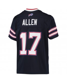 Josh Allen Buffalo Bills Nike Inverted Team-Spieler Trikot für Jugendliche – Marineblau