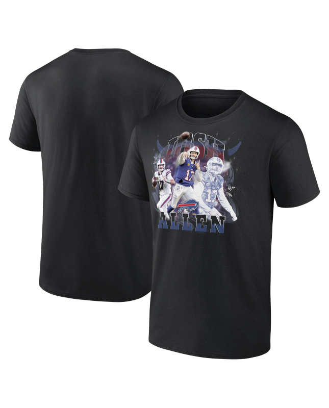 Josh Allen Buffalo Bills Notorious T-Shirt – Schwarz