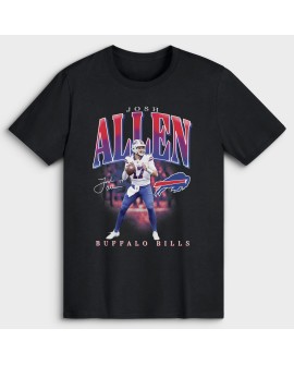Josh Allen Buffalo Bills Big & Tall Spieler Hype T-Shirt – Schwarz