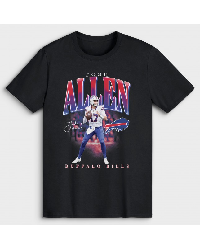 Josh Allen Buffalo Bills Big & Tall Spieler Hype T-Shirt – Schwarz
