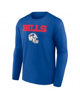 Josh Allen Buffalo Bills Team Wordmark Langarm-T-Shirt – Royal