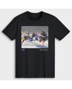 Josh Allen Buffalo Bills NFL Flash Features Week 13 T-Shirt – Schwarz