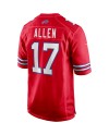 Josh Allen Buffalo Bills Nike AlternateSpiele-Trikot – Rot