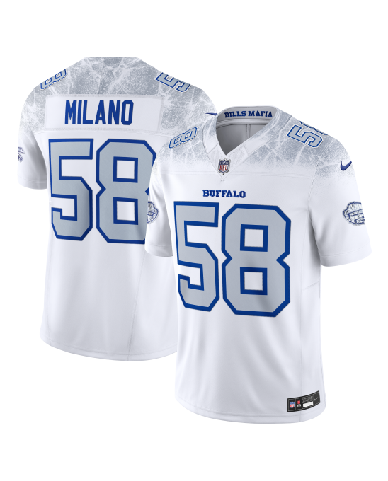 Matt Milano Buffalo Bills Nike 2025 Rivalries Collection Limited Trikot – Weiß