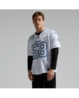 Matt Milano Buffalo Bills Nike 2025 Rivalries Collection Limited Trikot – Weiß