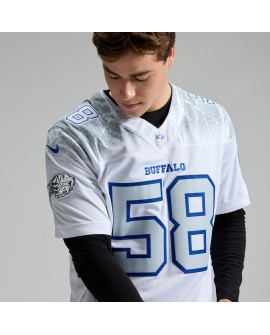 Matt Milano Buffalo Bills Nike 2025 Rivalries Collection Limited Trikot – Weiß