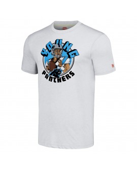 Bryce Young Carolina Panthers Homage Unisex-Caricature-Spieler-Tri-Blend-T-Shirt – Ash