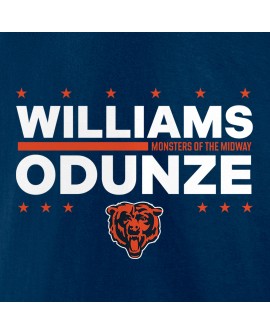 Caleb Williams & Rome Odunze Chicago Bears Wahlspieler-T-Shirt – Marineblau