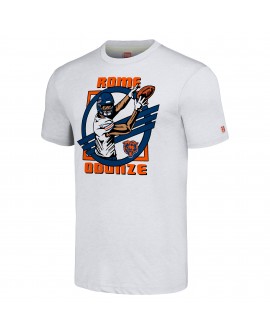 Rome Odunze Chicago Bears Hommage Unisex Cartoon Spieler Tri-Blend T-Shirt – Ash