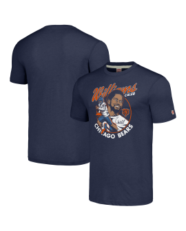 Caleb Williams Chicago Bears Homage Unisex-Caricature-Spieler-Tri-Blend-T-Shirt – Marineblau