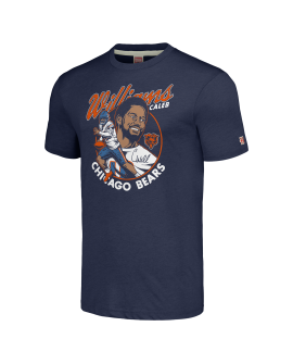 Caleb Williams Chicago Bears Homage Unisex-Caricature-Spieler-Tri-Blend-T-Shirt – Marineblau