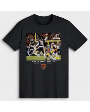 Caleb Williams Chicago Bears NFL Flash Features Wild Card Big & Tall T-Shirt – Schwarz