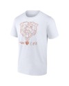 Caleb Williams Chicago Bears Outline Spieler-T-Shirt – Weiß
