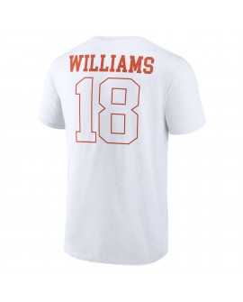 Caleb Williams Chicago Bears Outline Spieler-T-Shirt – Weiß