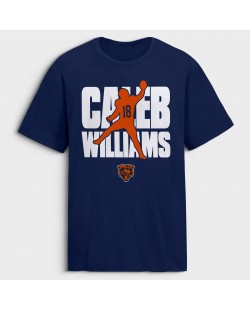 Caleb Williams Chicago Bears Silo T-Shirt – Marineblau