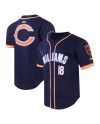 Caleb Williams Chicago Bears Pro Standard Mesh-Baseballtrikot mit Knöpfen – Marineblau