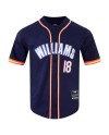 Caleb Williams Chicago Bears Pro Standard Mesh-Baseballtrikot mit Knöpfen – Marineblau