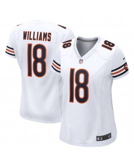 Caleb Williams Chicago Bears Nike Spiele-Trikot für Damen – Weiß