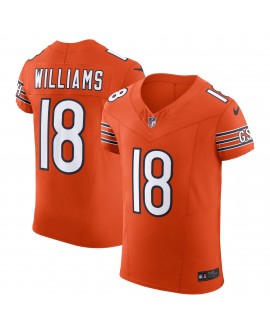 Caleb Williams Chicago Bears Nike Alternate Vapor F.U.S.E. Elite-Trikot – Orange