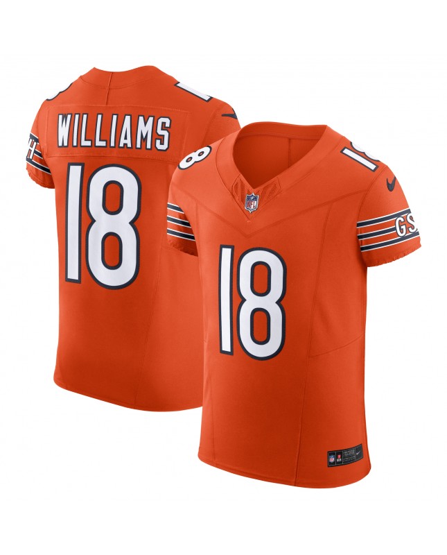 Caleb Williams Chicago Bears Nike Alternate Vapor F.U.S.E. Elite-Trikot – Orange