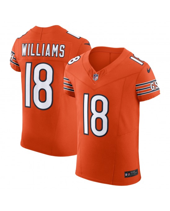 Caleb Williams Chicago Bears Nike Alternate Vapor F.U.S.E. Elite-Trikot – Orange