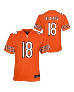 Caleb Williams Chicago Bears Nike Jugend-Spieler Trikot – Orange