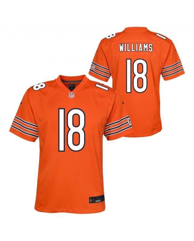Caleb Williams Chicago Bears Nike Jugend-Spieler Trikot – Orange