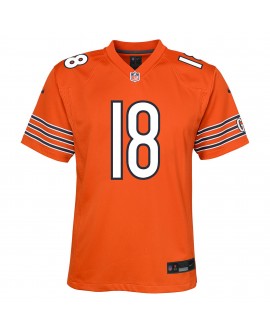 Caleb Williams Chicago Bears Nike Jugend-Spieler Trikot – Orange