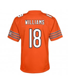 Caleb Williams Chicago Bears Nike Jugend-Spieler Trikot – Orange