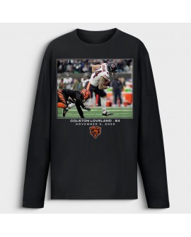 Colston Loveland Chicago Bears NFL Flash Features Week 9 Langarm-T-Shirt – Schwarz