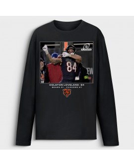 Colston Loveland Chicago Bears NFL Flash Features Wild Card Langarm-T-Shirt – Schwarz