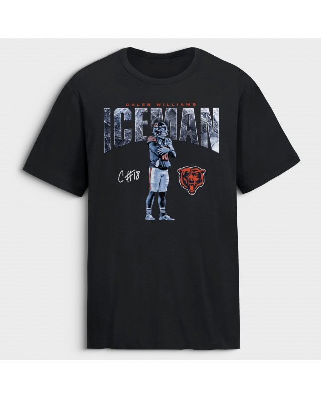 Caleb Williams Chicago Bears Iceman T-Shirt – Schwarz