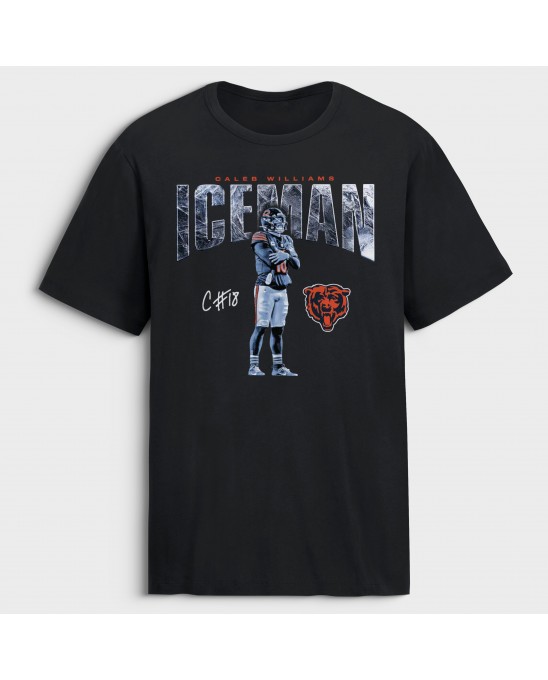 Caleb Williams Chicago Bears Iceman T-Shirt – Schwarz