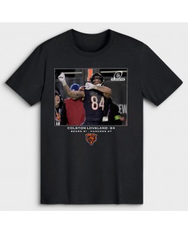 Colston Loveland Chicago Bears NFL Flash Features Wild Card T-Shirt – Schwarz