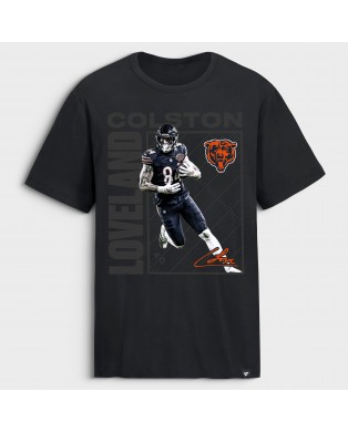 Colston Loveland Chicago Bears T-Shirt – Schwarz