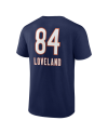 Colston Loveland Chicago Bears Team Wordmark T-Shirt – Marineblau