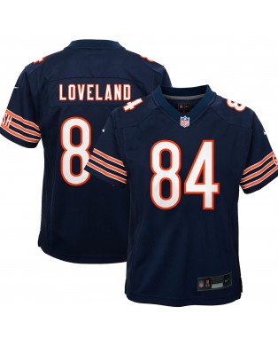 Colston Loveland Chicago Bears Nike Jugend-Spieler Trikot – Marineblau