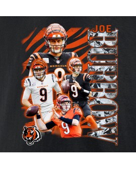 Joe Burrow Cincinnati Bengals Notorious Spieler Grafik-T-Shirt – Schwarz