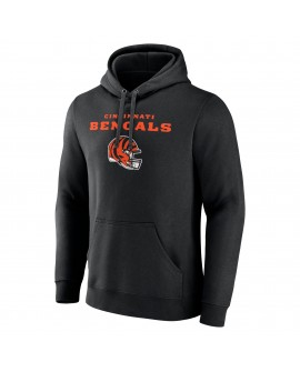 Joe Burrow Cincinnati Bengals Team Wordmark Pullover Hoodie – Schwarz