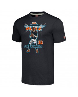 Joe Burrow Cincinnati Bengals Homage Unisex NFL Blitz Spieler Tri-Blend T-Shirt – Heathered Charcoal