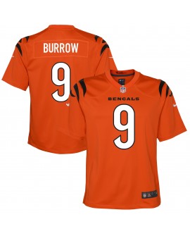 Joe Burrow Cincinnati Bengals Nike Jugend-Spieler Trikot – Orange