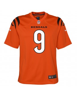 Joe Burrow Cincinnati Bengals Nike Jugend-Spieler Trikot – Orange