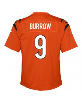Joe Burrow Cincinnati Bengals Nike Jugend-Spieler Trikot – Orange
