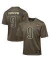 Joe Burrow Cincinnati Bengals Nike Jugend 2025 Salute to Service Spieler Trikot – Olivgrün