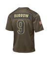 Joe Burrow Cincinnati Bengals Nike Jugend 2025 Salute to Service Spieler Trikot – Olivgrün