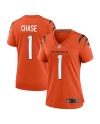 Ja'Marr Chase Cincinnati Bengals Nike Damen-Ausweichtrikot – Orange