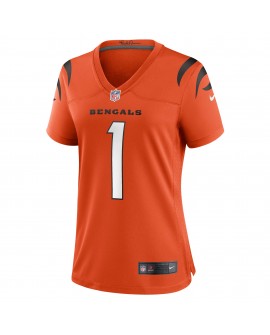 Ja'Marr Chase Cincinnati Bengals Nike Damen-Ausweichtrikot – Orange