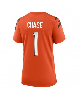 Ja'Marr Chase Cincinnati Bengals Nike Damen-Ausweichtrikot – Orange